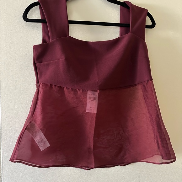Abercrombie Burgundy Top - Picture 3 of 4